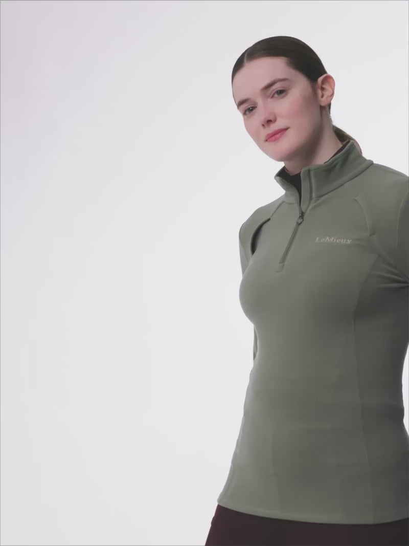 Indlæs og afspil video i Gallery Viewer, AW25 LM Frances Quarter Zip Fleece Rosemary
