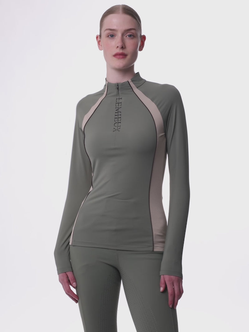 Indlæs og afspil video i Gallery Viewer, AW25 LM Philippa Mesh Base Layer Rosemary
