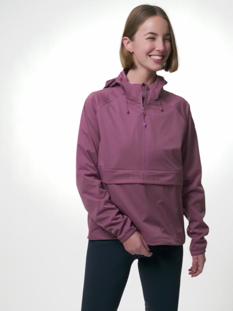 Indlæs og afspil video i Gallery Viewer, SS26 Perri Half Zip Waterproof Jacket Mallow
