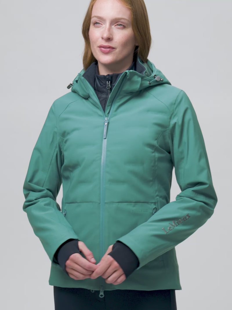 Indlæs og afspil video i Gallery Viewer, Brooke 3 in 1 Waterproof Hybrid Jacket Aloe
