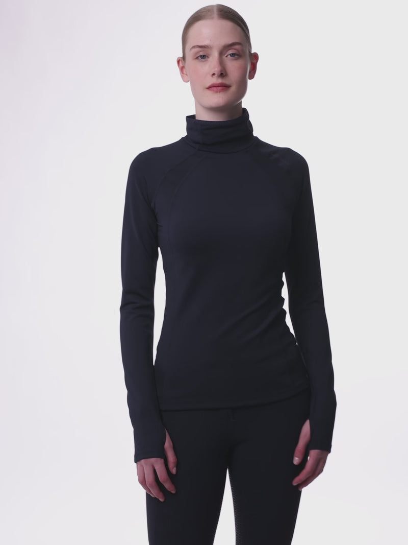 Indlæs og afspil video i Gallery Viewer, AW25 LM Sara Snood Base Layer Navy
