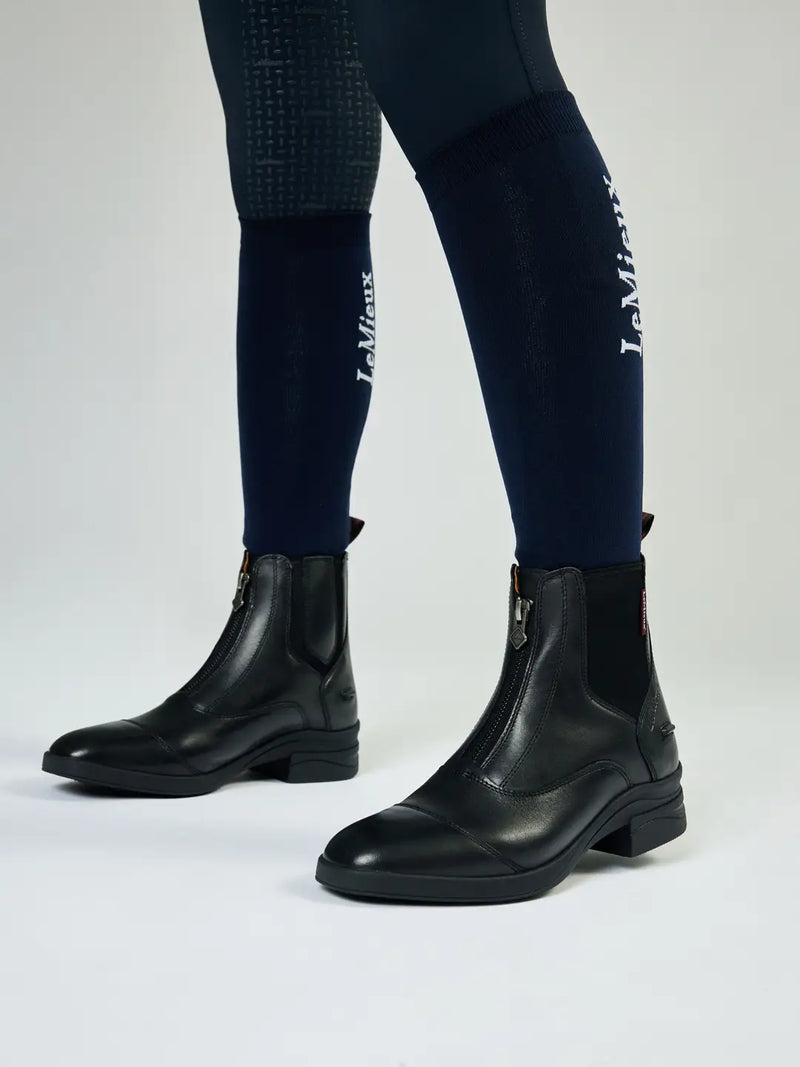 Indlæs billede i Gallery Viewer, LM(F) Junior Zip Paddock Boot Black
