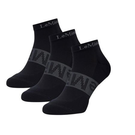 Trainer Socks 3 Pack Black