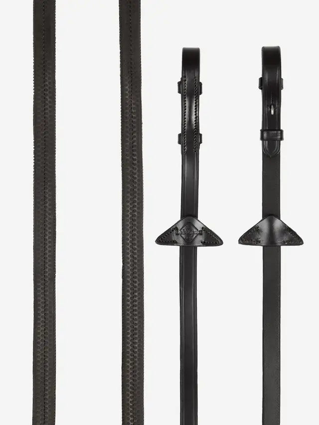 Indlæs billede i Gallery Viewer, LM(F) CORE Rubber Reins Brown/Silver
