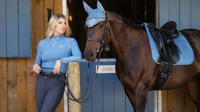 Indlæs billede i Gallery Viewer, LM CORE Suede Dressage Squares Iceblue
