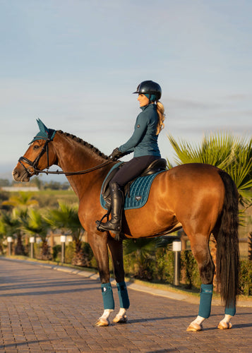 Loire Classic Satin Dressage Square Marine