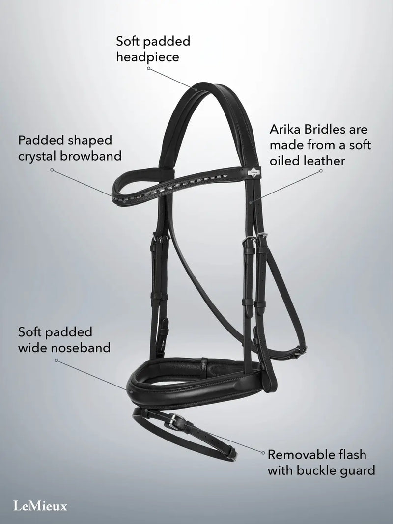 Indlæs billede i Gallery Viewer, LM Arika Dressage Bridle, Brun
